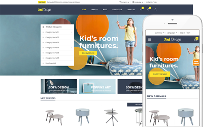 Ani Design - бесплатная тема для мебели WooCommerce Theme