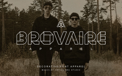 Brovaire Apparel - Decorative Font