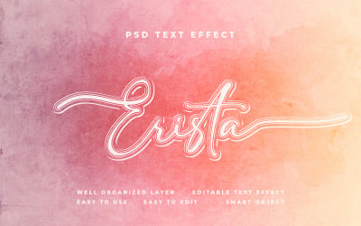 Erista Photoshop Text Effect