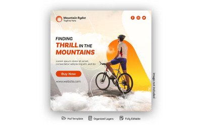 Шаблон публікації в соціальних мережах Clycle Shop