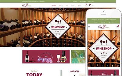 Weinladen - Thema Wein, Weingut und Weinberg WooCommerce-Thema