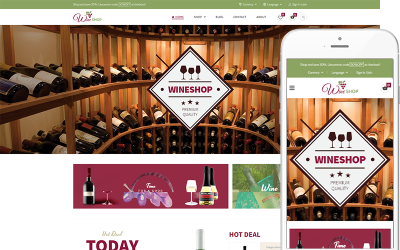 Wine Shop - Thème WooCommerce pour le vin, la cave et le vignoble