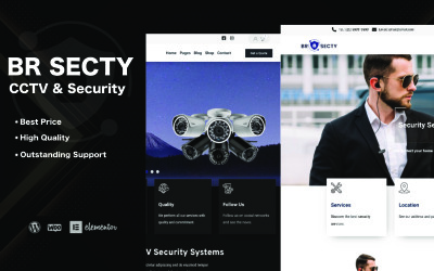 BR Secty - Tema WordPress per la sicurezza privata
