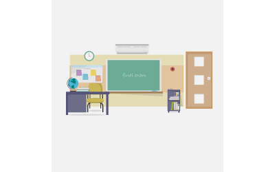 Class Room Illustration Vector