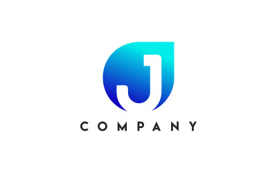 Logo Gerico, logo lettera J, logo lettera J, modello logo lettera