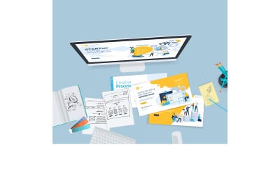 Creative Workspace Concept Illustration