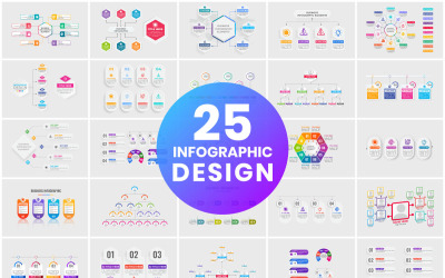 Datavisualisering infografiskt paket