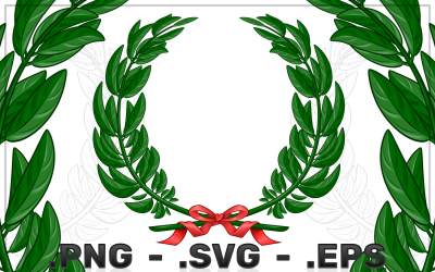 Olive And Laurel Wreath Vector Design