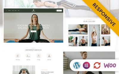 Jóga – téma jógy, tělocvičny a fitness Elementor Wordpress