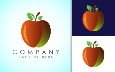 Abstract apple logo sign symbol3