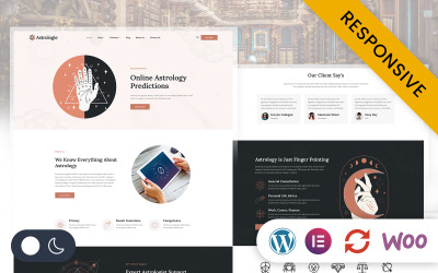 Astrologie - Horoszkóp, Asztrológia Elementor Wordpress Reszponzív téma