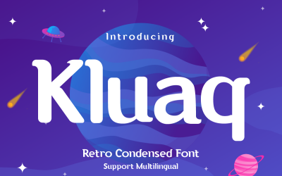 Kluaq - Retro Condensed Font