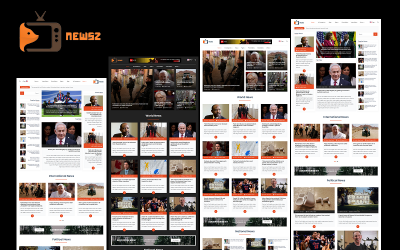 NewsZ - Newspaper, Blog, Journal and Magazine HTML Website Template