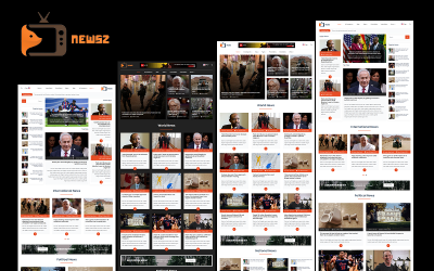 NewsZ - Tidning, blogg, tidskrift, fotogalleri, videogalleri och tidskrift HTML-webbplatsmall