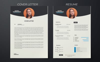 Resume Template Design Modern Resume and cover letter