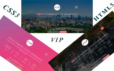 VIP- coming soon  HTML5 template