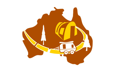 Australien-Tour und Reiselogo
