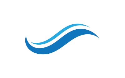 Beach water wave logo design company logo v9