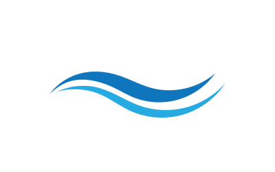 Beach water wave logo design logo společnosti v22