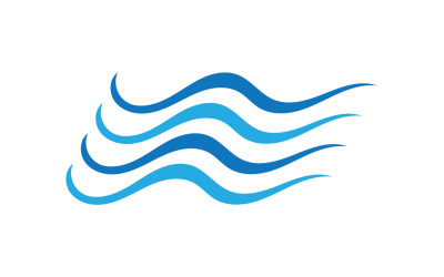 Beach water wave logo design logo společnosti v6