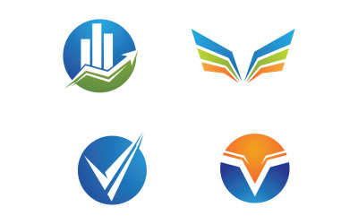 Disegno vettoriale del logo della finanza aziendale grafica v29