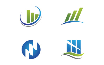 Grafické firemní finance logo vektorový design v27