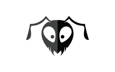 Karınca kafası hayvanlar logo vektörü v3