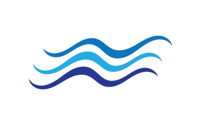 Strandwasserwellen-Logo-Design Firmenlogo v20