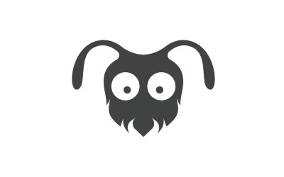Cabeza de hormiga animales logo vector v28