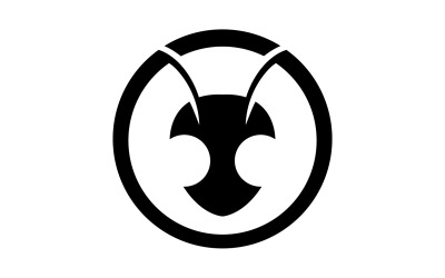 Hangyafej állatok logó vektor v22