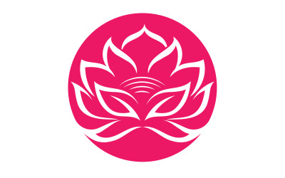 花莲瑜伽符号矢量设计公司名称v28