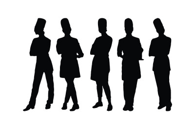 Female bakery silhouette collection