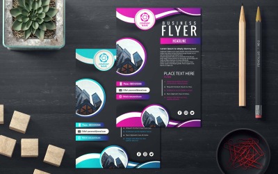 Professionelles Business-Flyer-Design - Corporate Identity