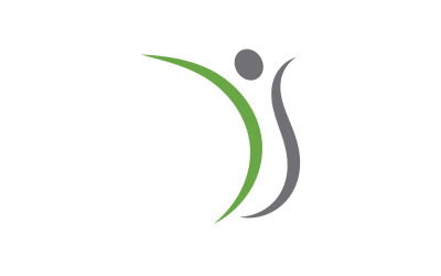 Caracter humano salud personas logo vector v22