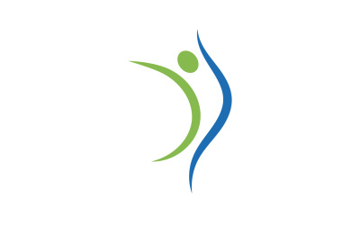 Caracter humano salud personas logo vector v24