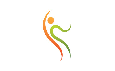 Caracter humano salud personas logo vector v35
