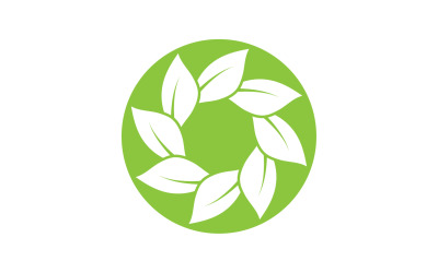Leaf green tea nature fresh logo v5