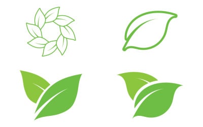 Leaf tree decoration green nature logo v7