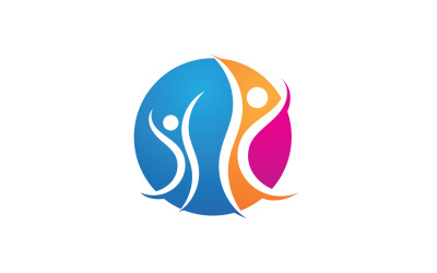 Lidský charakter zdraví lidí logo vektor v51