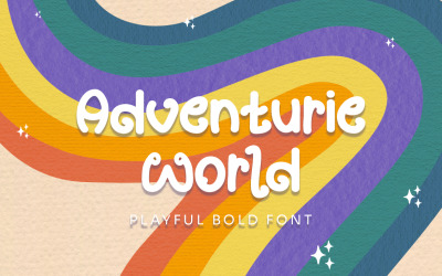 Adventurie World - игривый жирный шрифт