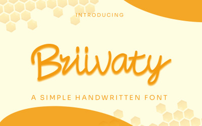 Briivaty - Fonte Manuscrita Simples