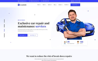 DreamHub Auto Service HTML5-sjabloon