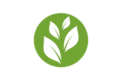 Leaf green tea nature fresh logo v18