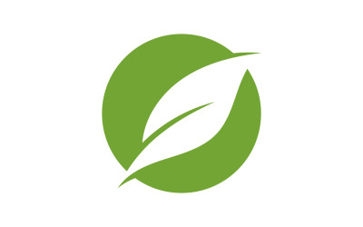 Leaf green tea nature fresh logo v25