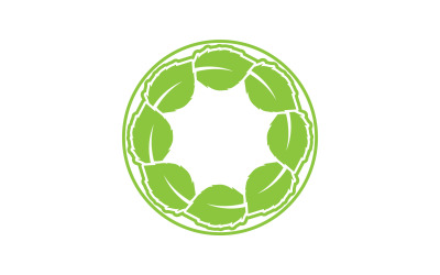 Leaf green tea nature fresh logo v50