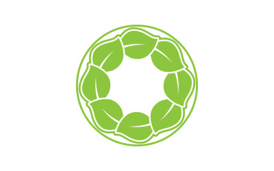 Leaf green tea nature fresh logo v51