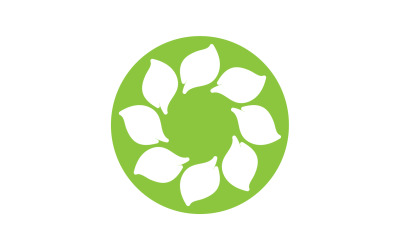 Leaf green tea nature fresh logo v52