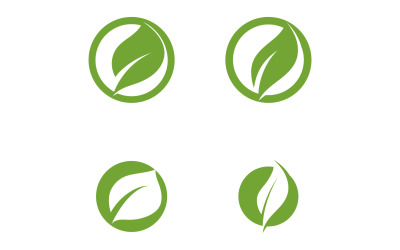 Leaf green tea nature fresh logo v62