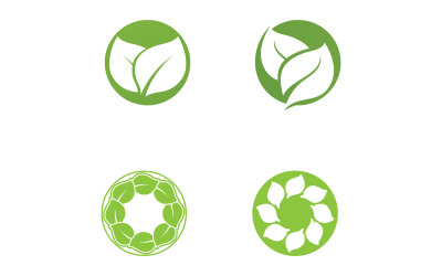 Leaf green tea nature fresh logo v63