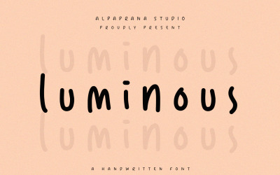 Luminous - Handskrivet teckensnitt